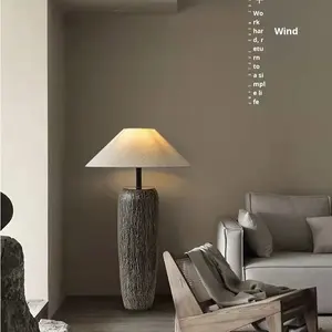 <span class=keywords><strong>Lampe</strong></span> <span class=keywords><strong>de</strong></span> sol en céramique <span class=keywords><strong>de</strong></span> style japonais Wabi-Sabi, salon, hôtel, villa, maison d'hôtes, table, <span class=keywords><strong>lampe</strong></span> simple d'ingénierie, chambre à coucher - Product Image 4