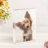 Bloque de Acrílico Transparente, Soporte de Acrílico Personalizado con Impresión, Exhibidor de Tarjetas de Anime, Fotos, Decoración de Escritorio, Venta al Por Mayor Directo de Fábrica