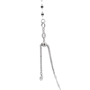 Colliers ajustables en platine fine Pt950 blancs, forme de lèvres, unisexes, fins, minimalistes, bijoux en platine, cadeau - Product Image 2