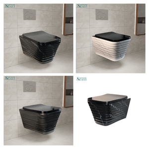 SADYI High-end One-Piece Wall Mounted WC Toilet Bowl <strong>White</strong> <strong>Black</strong> Marble Hanging <strong>Bathroom</strong> Ceramic Wall Hung Toilets - Product Image 1