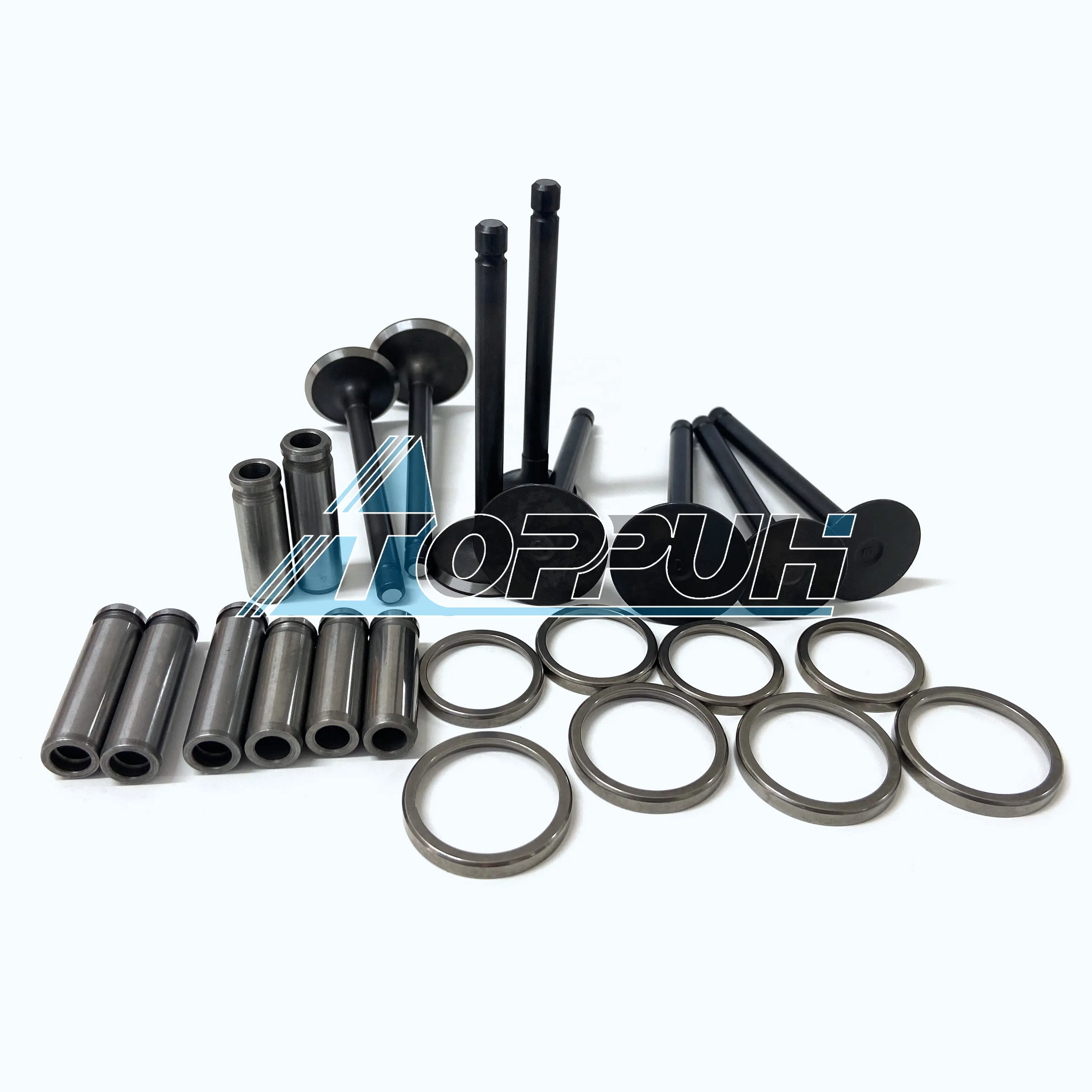 Conjunto de válvula guia de válvula de assento, peças de motores de máquinas para kubota/mitsubishi/yanmar/cat/cummins/padrão padrão padrão.