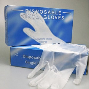 Gants en vinyle jetables sans poudre, 100 pièces, usage unique, protection personnelle - Product Image 1