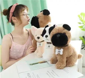 Animales realistas cachorro de peluche muñecas lindo Chihuahua perros de peluche Husky Shinba Inu simulación perro de peluche Juguetes