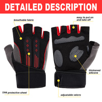 Guantes de Ciclismo de Verano Personalizados de Microfibra, Medios Dedos, Unisex, Antideslizantes, Transpirables, para Gimnasio, Ciclismo, Senderismo