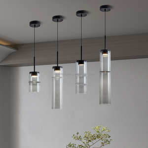 <span class=keywords><strong>Lustre</strong></span> à suspension moderne en verre bambou forêt design fer pour cuisine chevet salon disponible petit grand - Product Image 4