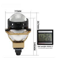 Nouveaux Phares de Voiture Bi-LED PL4Y 2026 Super Lumineux 3 Pouces Blanc/Jaune Universels Auto 12V 6000K