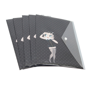 Hot bán tùy chỉnh <span class=keywords><strong>A3</strong></span> nhựa Ví thư mục với rõ ràng nút phong bì túi phổ biến nhất A4 Pp chất liệu - Product Image 2