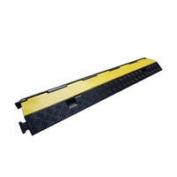 Protector de Cables de PVC de 2 Canales, Cubre Cables Tipo Rampa, Reductor de Velocidad, Protector de Cables para Carreteras