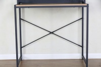 Bureau de travail moderne Easycarry KD avec 1 tiroir et 1 compartiment ouvert, bureau d'ordinateur avec structure en métal robuste