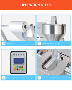 Factory Price Small Enterprise Liquid Paste Chili Sauce <b>Tomato</b> Sauce Salad Sauce Sachet Filling, Packaging and Sealing Machine - Product Image 3