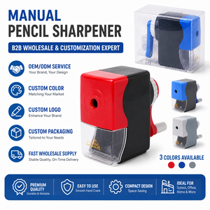 <span class=keywords><strong>Taille</strong></span>-<span class=keywords><strong>crayon</strong></span> manuel de bureau mignon avec bac de récupération transparent pour l'école et le bureau (vente en gros) - Product Image 6