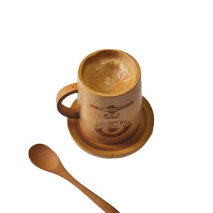 Bamboo Coffee Cup With Saucer And Spoon Set Eco Friendly Microwave Safe For Tea And Coffee Chongqing Origin - Product Image 4