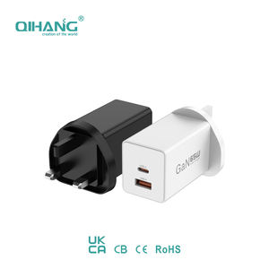 Cargador GaN Pequeño de 65W con Enchufe para Reino Unido, Bloque de Carga Rápida Mini de 3 Puertos para Laptop, <span class=keywords><strong>Steam</strong></span> Deck, Teléfono, Adaptador de Corriente Portátil para Viajes - Product Image 3