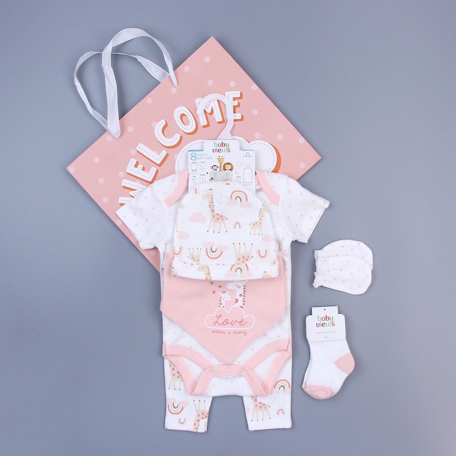 Vêtements bébé Love Clouds double girafe