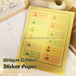 Papel adhesivo de vinilo de inyección de tinta recubierto Digital imprimible impermeable dorado A3 A3 + A4 vinilo imprimible de inyección de tinta personalizado tamaño A4 - Product Image 4