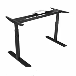 ZGO, muebles de oficina de lujo, motor Dual, ergonómico, eléctrico, mesa ajustable en altura, soporte para sentarse, marco de escritorio de pie