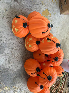 Các loại Kích thước nhựa Thủ công mỹ nghệ nhân tạo bí ngô cho mùa thu & Halloween trang trí mùa thu trang trí giả bí ngô - Product Image 3