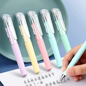 Stylo à Gel noir, pointe en acier inoxydable de 0.3mm, Mini stylo portable pour bureau et école, papeterie d'écriture - Product Image 2