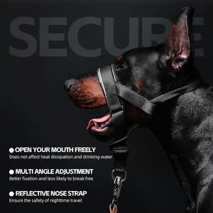 Doeペットアクセサリートレーニング & ウォーキング用調節可能犬の頭ハーネスアンチプルジェントルリーダーマズル - Product Image 2