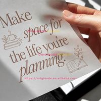 Inserts d'agenda personnalisés en vellum imprimé pour planificateur A5 A6 A7 B5, avec séparateurs transparents et 6 anneaux pour classeur à disques, idéal pour organiseur de budget
