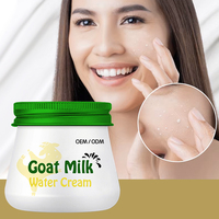 Perawatan kulit asam Hyaluronic & kolagen Anti penuaan, Krim Wajah pelembab susu kambing untuk semua jenis kulit