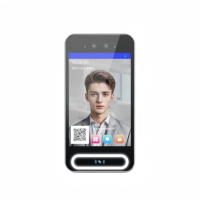 Sistema de Control de Acceso con Reconocimiento Facial y Visión Nocturna, Pantalla Táctil de 5 Pulgadas, Lector de Tarjetas de Identificación, Diseño Impermeable