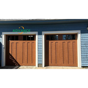 Porte de <span class=keywords><strong>garage</strong></span> sectionnelle Chariot Portes de <span class=keywords><strong>garage</strong></span> Bois américain Bois de chêne isolé 9x8 Porte de <span class=keywords><strong>garage</strong></span> pliante coulissante à rabat solide - Product Image 1