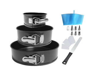 Forno a tenuta stagna con fondo rimovibile antiaderente, teglia a forma di molla Premium con fondo rimovibile per <span class=keywords><strong>torte</strong></span> da forno - Product Image 1