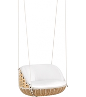 Chaise de jardin œuf épais, meuble d'extérieur, loisirs, luxe, moderne, suspendue, avec coussin