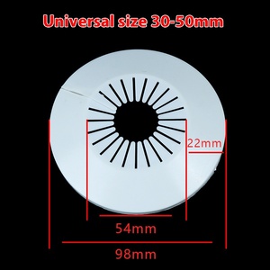 الصالح لتسخين المياه وتكييف الهواء غطاء مثقب جدار الأنابيب PP أنيق - Product Image 4