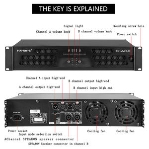 Amplificador de altavoz trasero TK2250 KTV profesional puro para Karaoke para habitaciones privadas y uso familiar - Product Image 6