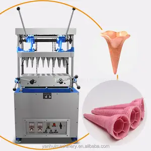 Commerical 2-32 Molds Ice Cream Cone Forming Machine Sugar Wafer Cone Baker Making Machine Waffles Cup Crispy Cone Maker Price