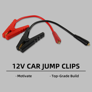 Câble adaptateur 12V pour démarreur de voiture vers pinces crocodiles de batterie pour utilisation en cas d'urgence, chargeur de batterie pour onduleur <span class=keywords><strong>solaire</strong></span> - Product Image 3