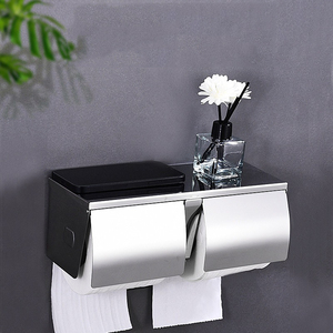 YOTO support mural boîtes de <span class=keywords><strong>papier</strong></span> <span class=keywords><strong>toilette</strong></span> en <span class=keywords><strong>bambou</strong></span> <span class=keywords><strong>porte</strong></span>-<span class=keywords><strong>rouleau</strong></span> avec <span class=keywords><strong>porte</strong></span>-<span class=keywords><strong>rouleau</strong></span> de <span class=keywords><strong>papier</strong></span> de soie sans perceuse accessoires de salle de bain étagère - Product Image 1