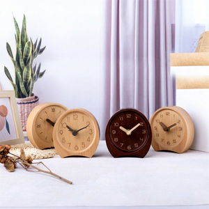Creative wood <b>clock</b> hands beech wood table desk office wooden <b>clock</b> - Product Image 1