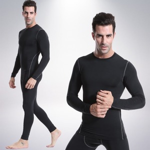 Top deportivo ajustado de manga larga de secado rápido para <span class=keywords><strong>hombre</strong></span>, camisetas de baloncesto de compresión de alta elasticidad - Product Image 3