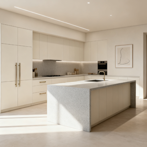 Mobili da <span class=keywords><strong>Cucina</strong></span> Premium Bianco Crema con Layout Multiuso per un'Organizzazione Domestica Luminosa Soluzioni Abitabili di Prima Classe - Product Image 5
