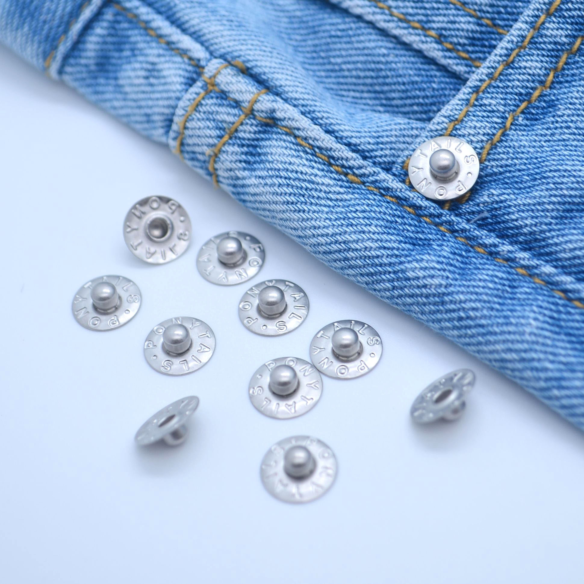 20 Boutons Jean En Métal Bronze - 17 Mm - Amovibles Sans Couture - Avec Tournevis