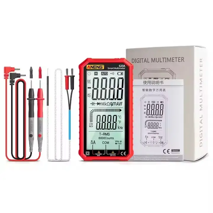 ANENG 620A Non-contact Voltage tester AC/DC voltmeter LCD screen Current tester Rechargeable digital professional multimeter
