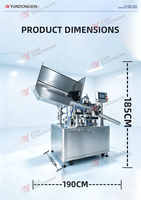 Machine automatique de remplissage et de scellage de tubes avec chauffage interne, refroidisseur et alimentateur automatique pour l'emballage de crèmes et pâtes cosmétiques en tubes