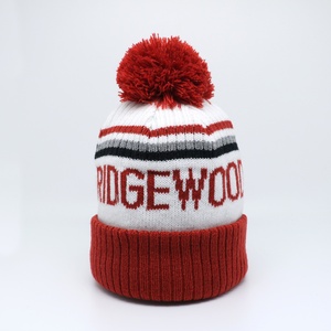 High Quality Customizable Bobble Hat Thick Beanie With 3D Embroidery Logo Pompom Style Character or Camouflage Pattern - Product Image 3