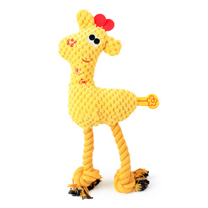 Wholesale Custom Giraffe Animal <b>Plush</b> Dog Toys Pink Octopus Squeaky Chew Soft Cotton Rope Pet Toys - Product Image 2
