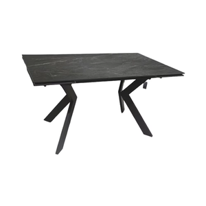 Ensemble de <span class=keywords><strong>table</strong></span> à manger moderne carrée rectangulaire <span class=keywords><strong>extensible</strong></span> en marbre <span class=keywords><strong>Table</strong></span> de salle à manger en pierre frittée au design <span class=keywords><strong>scandinave</strong></span> - Product Image 1