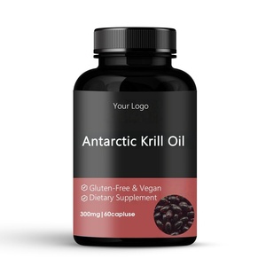 Antarctic krill Softgels กับ <span class=keywords><strong>Omega</strong></span>-<span class=keywords><strong>3</strong></span> <span class=keywords><strong>EPA</strong></span>,<span class=keywords><strong>DHA</strong></span>, choline และ astaxanthin sustainably sustainably, Non-GMO, vegetarotic capsules - Product Image 3