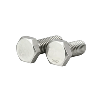 Boulon à tête hexagonale entièrement fileté ASTM A182 F53 S32750 F53 S32205 2205 2507 1.4410 Super Duplex DIN933 GB5783 M6-M20