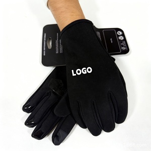 <span class=keywords><strong>Gants</strong></span> de course à pied, de vélo et de cyclisme en gel de silicone antidérapant personnalisé, doublure en <span class=keywords><strong>polaire</strong></span> thermique d'hiver - Product Image 1