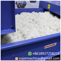 Machine de remplissage d'oreillers en microfibre de kapok naturel Sojet |   Équipement commercial de soufflage de fibres optiques 380V 350 coussins/heure 19-23kW Garantie 1 an
