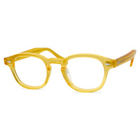 Montures de lunettes transparentes à logo personnalisé anti bloc bleu Lunettes tendance 2025 Lunettes rondes en acétate noir pour hommes