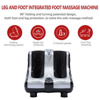 Elektronische Luftkompressions-Shiatsu-Blutzirkulations-Reflexzonen-Pantoffeln Therapeutische Vibrations-Wärme-Bein- und Fußmassagemaschine