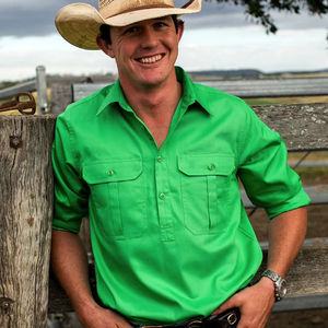 カスタマイズをサポートフルユニフォーム中古ユニフォームシャツメンズ長袖ハーフボタンワークシャツオーストラリア - Product Image 2